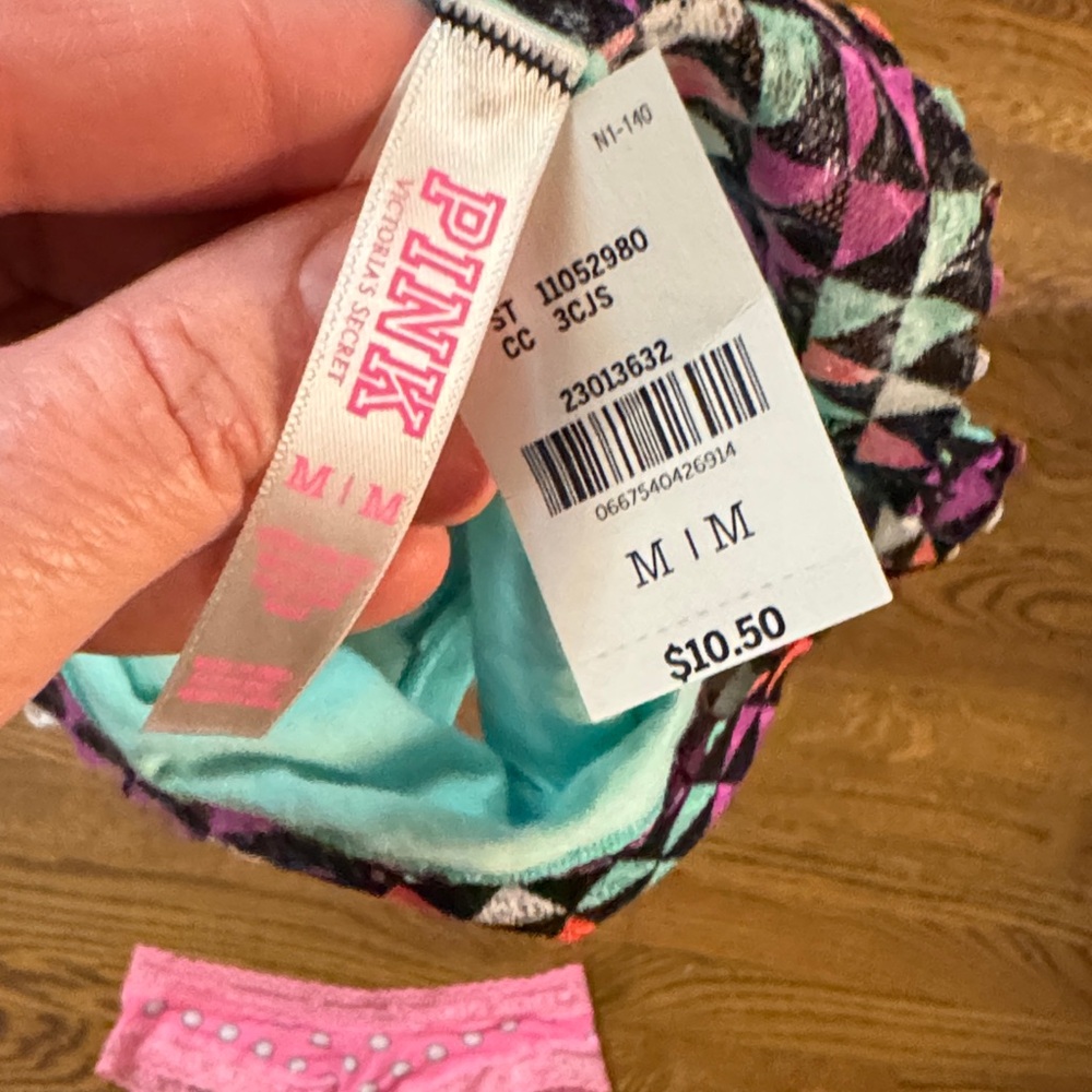 Vintage Victoria's Secret Pink and Blue Panties Set size medium - Picture 2 of 4